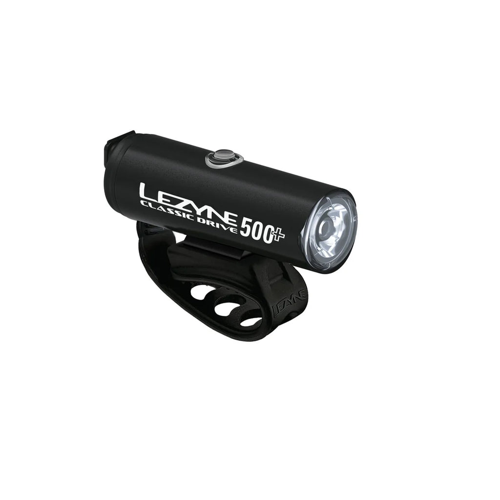 Lezyne CLASSIC DRIVE 500+ FRONT 500 LUMEN USB-C RECHRARGEABLE FRNT LIGHT,RUBBER STRAP