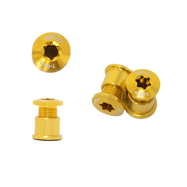 Cybrei 2X Chainring Bolt Kit *5 GOLDEN