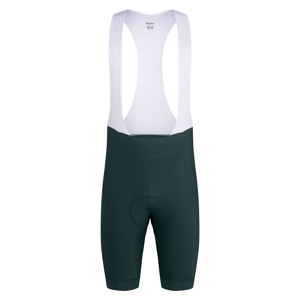 Rapha Men's Core Bib Shorts Forest Green/White Size: S