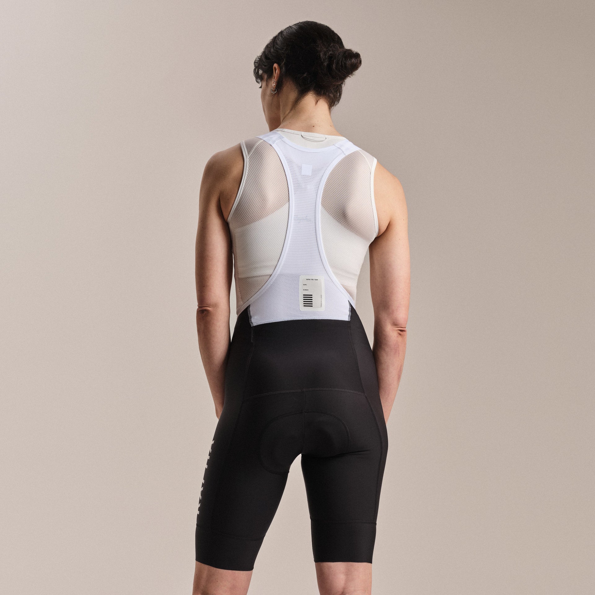Rapha Women's Pro Team Training Bib Shorts II - Regular Black/White [Rapha:M]