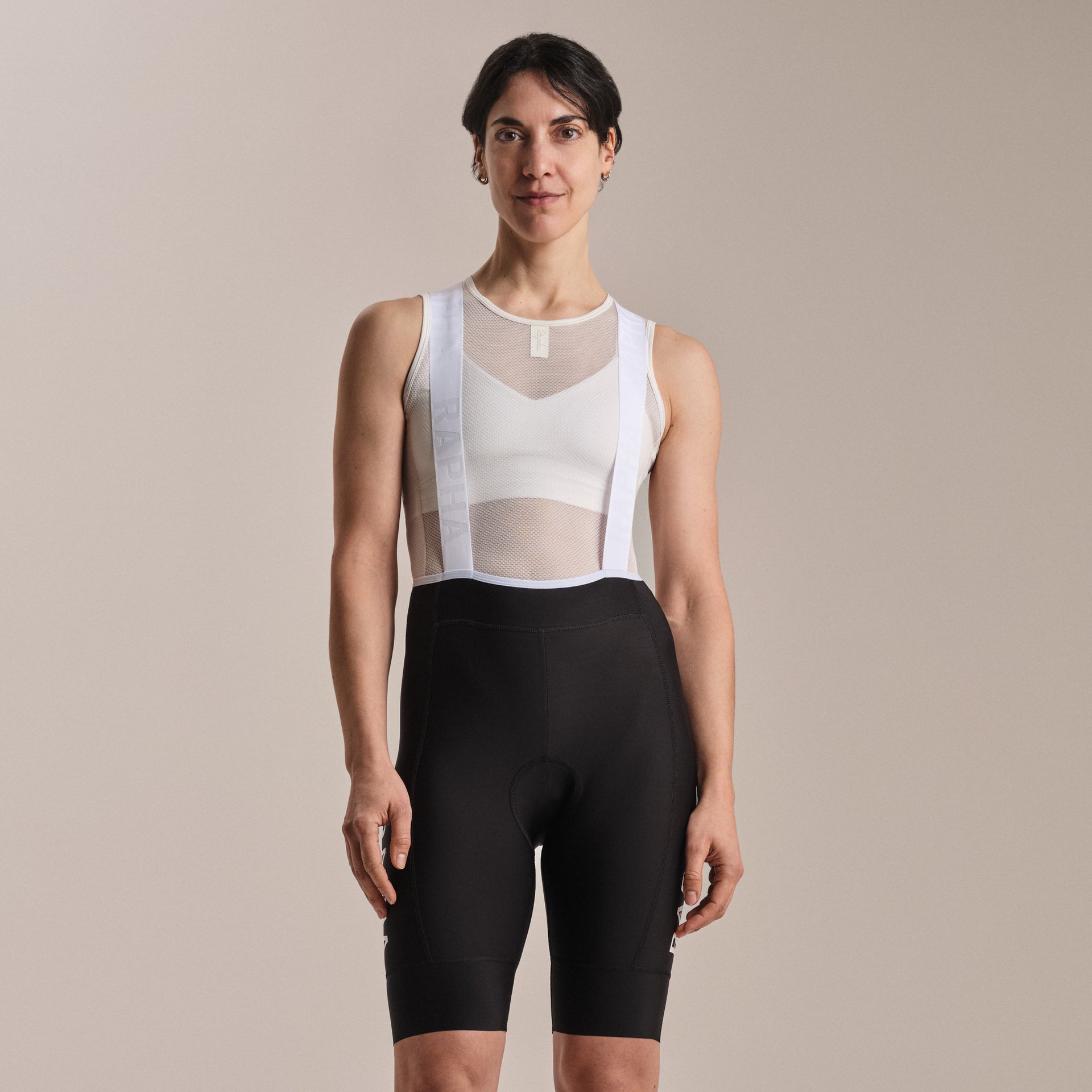 Rapha Women's Pro Team Training Bib Shorts II - Regular Black/White [Rapha:M]