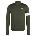 Men's Core Thermal Long Sleeve Jersey Dark Green/White [Rapha:M]