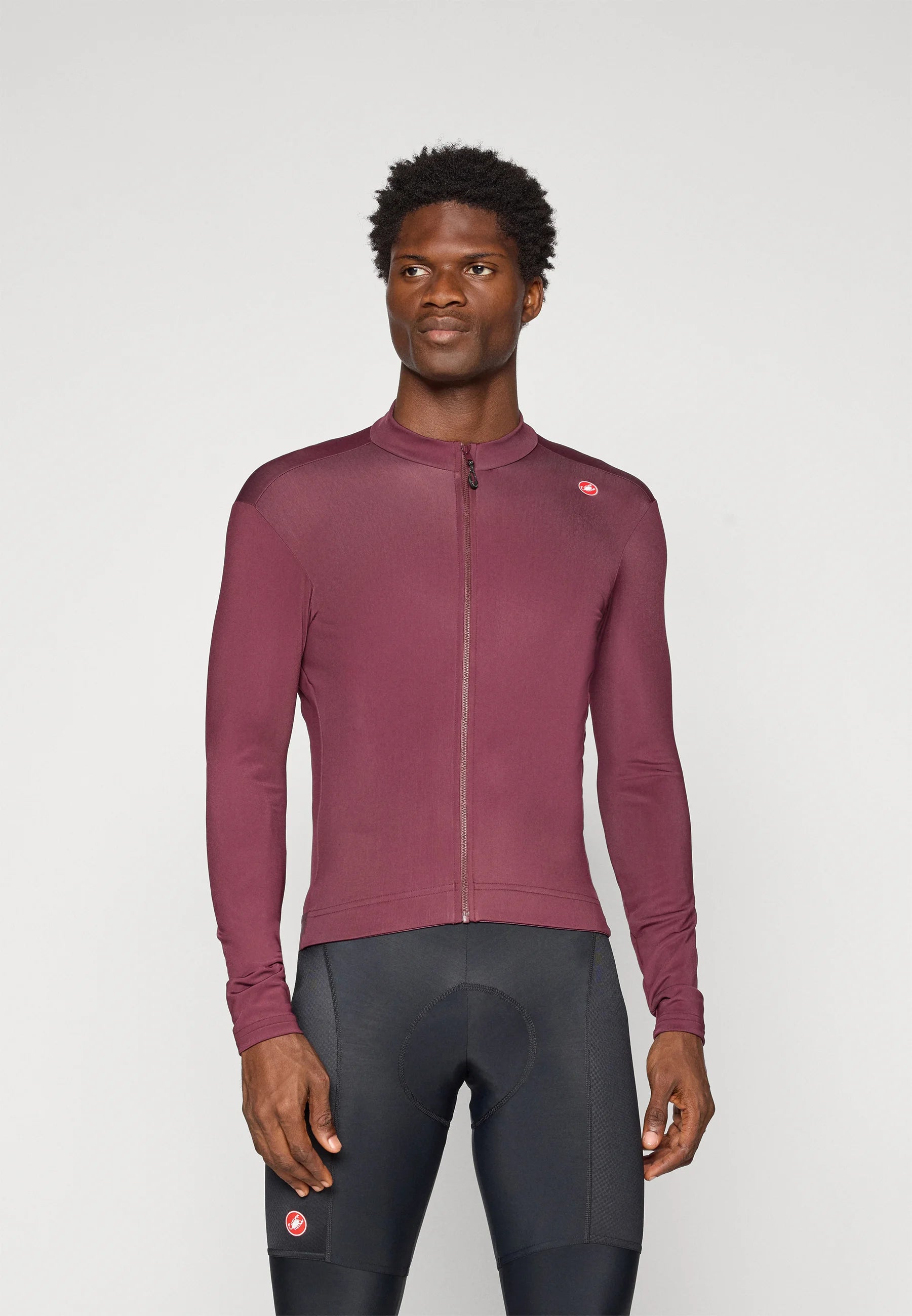 CASTELLI ESPRESSO THERMAL JERSEY DEEP BORDEAUX Size S (Backorder Qty 1)