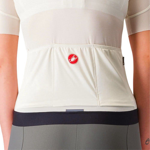CASTELLI ESPRESSO WOMENS JERSEY IVORY/DARK GRAY Size S