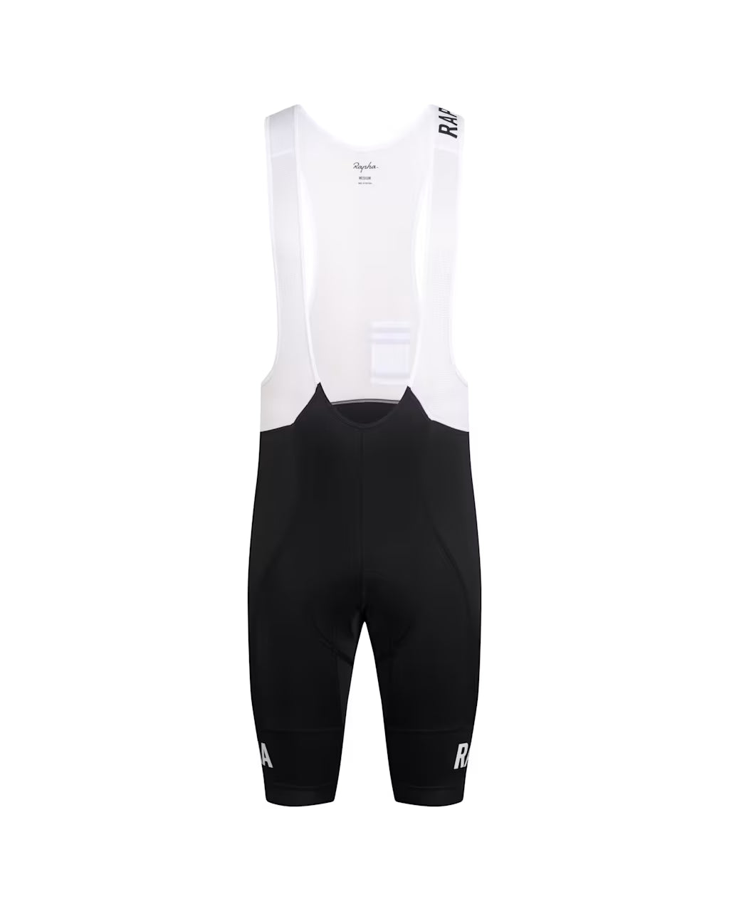 Men's Pro Team Training Bib Shorts Black/White Size Medium