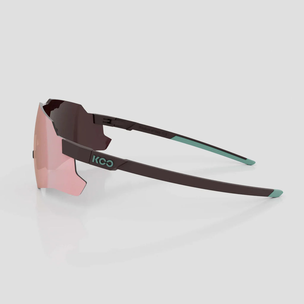 KOO NEBULA Chocolate Matt L.Rose Gold MR Cycling Glasses