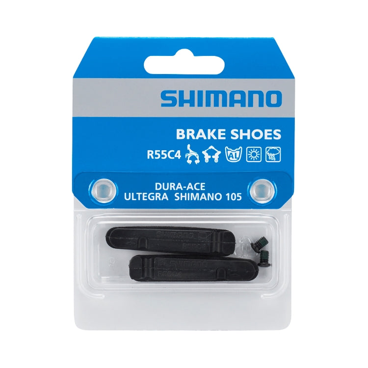 SHIMANO R55C4 Cartridge-type brake shoes and fixing bolts (pair)