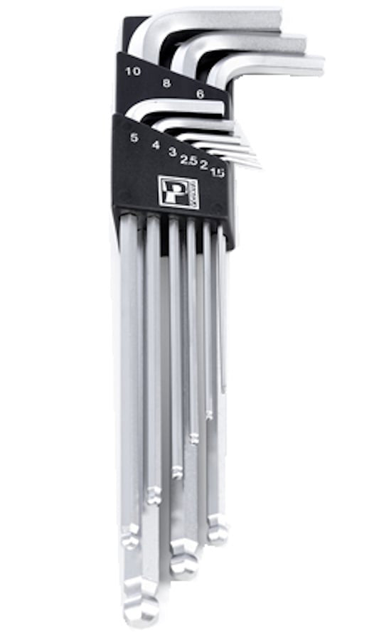 Pedros L Hex Wrench Set - 9 piece